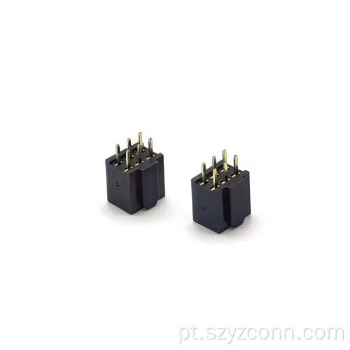 Conector de cabeçalho fêmea de passo de 2,54 mm 6P